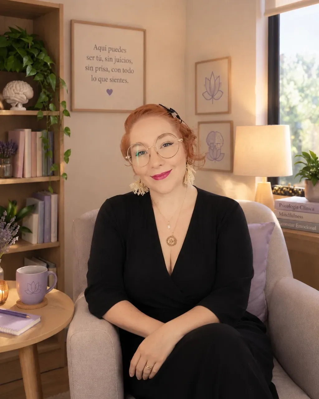Rita Sevilla en su consultorio
